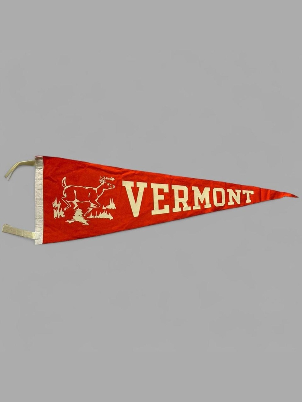Vintage 60’s Retro Vermont Felt Pennant